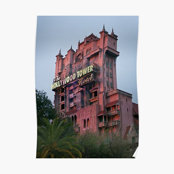 Hollywood Tower Hotel Posters Redbubble - roblox the twilight zone tower of terror at disney s california