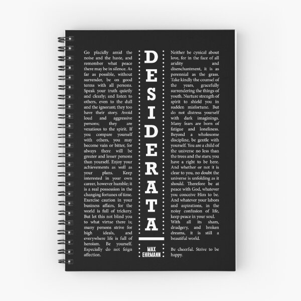 Item preview, Desiderata, Max Ehrmann - Typography Print 25 - Literary Poster designed and sold by Studio Grafiikka.