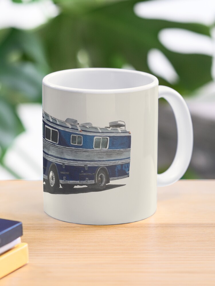 Camp Casual Starry Night Blue Coffee Mug Cup Retro Cups Mugs RV