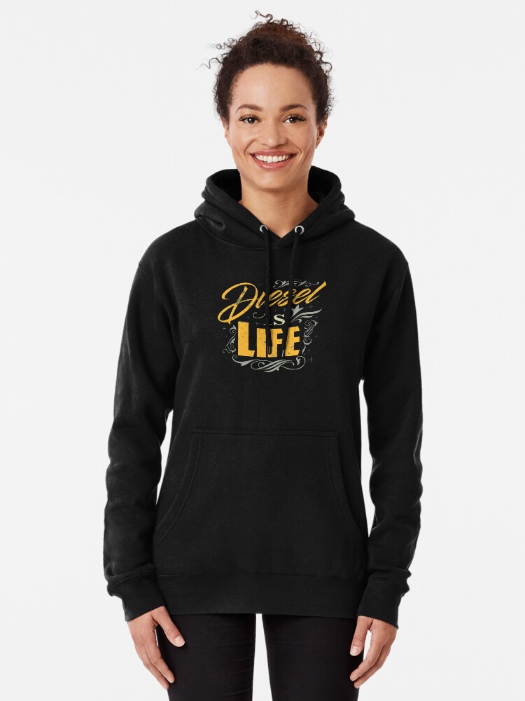 Diesel is Life Trucks 4X4 Power Offroad Fuel Pullover Hoodie