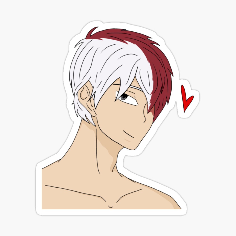 Todoroki Sending Love Poster By Drakken Blue Redbubble