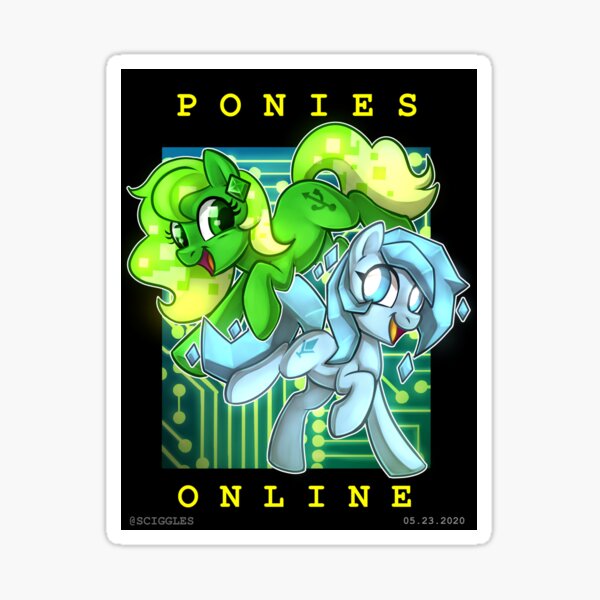 Ponies Online  Sticker