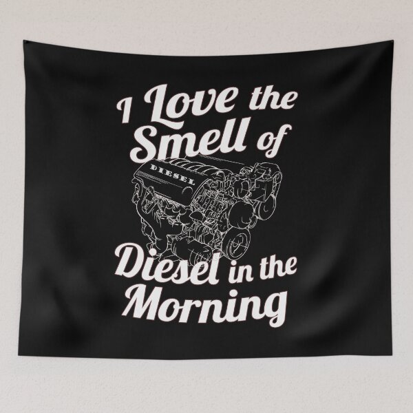 Item preview, I Love the Smell of Diesel in the Morning 4X4 DP WHITE designed and sold by KNUXX Shop.