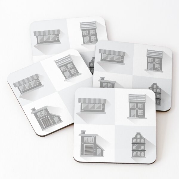 Item preview, Seamless grayscale pattern with old historic buildings designed and sold by elgreko.