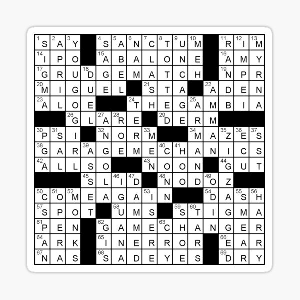 Facetious tribute crossword clue