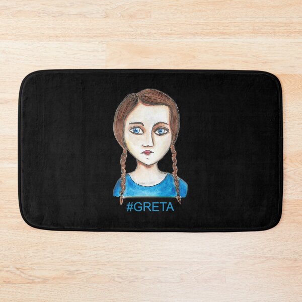 Item preview, Greta Thunberg portrait designed and sold by Catcrea.