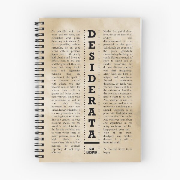Item preview, Desiderata, Max Ehrmann - Typography Print 24 - Literary Poster designed and sold by Studio Grafiikka.