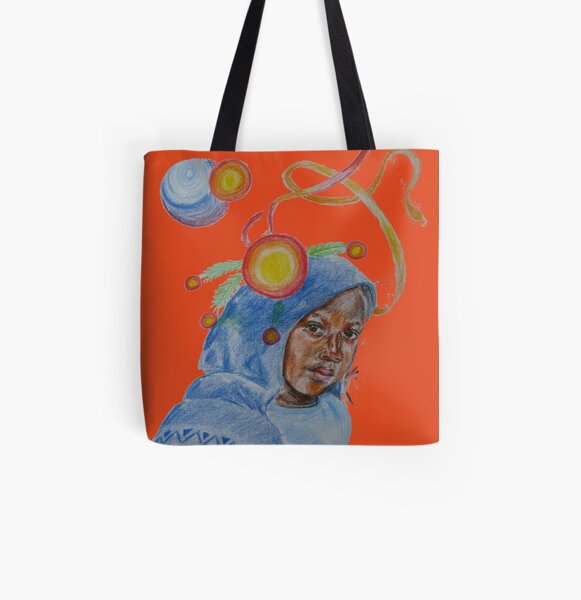 Curious girl 2 All Over Print Tote Bag