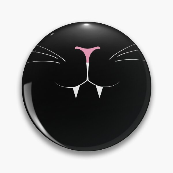 Item preview, Cute Black Vampire Cat Face designed and sold by SketchyCrow.