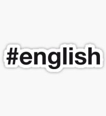ENGLISH Sticker