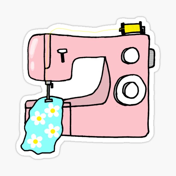 Sewing Machine Sticker for Sale by MarthaLouise