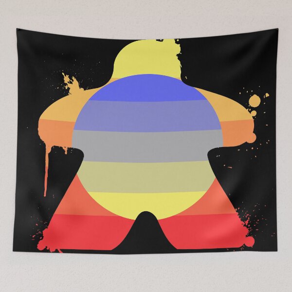 Item preview, Affectugender pride painted meeple designed and sold by ZoLo Design.