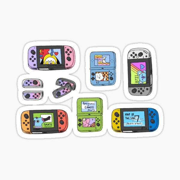 Bt21 Mapa de The Soul 7 Nintendo Edition Pegatina