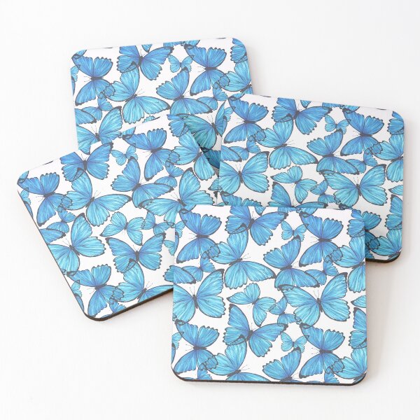 Item preview, blue butterfly pattern designed and sold by brittnicxo.