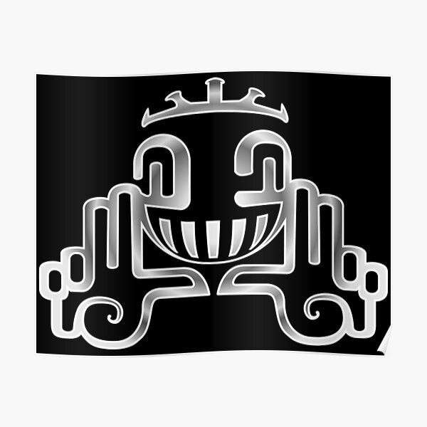 Logo de la tribu en spirale en métal Poster