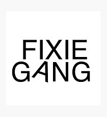 Fixie gang black Photographic Print