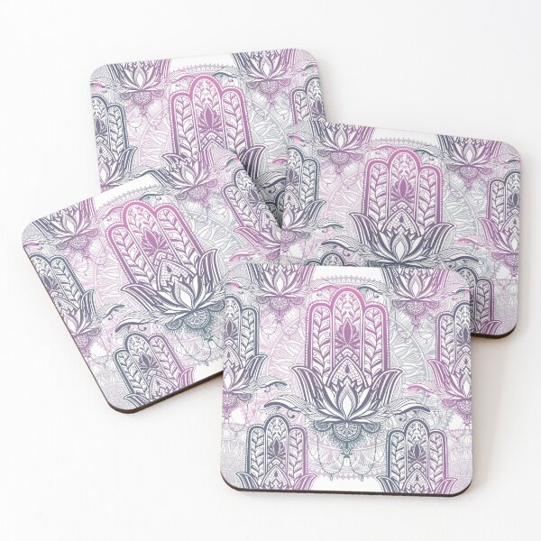 Item preview, Hamsa Hand Lotus Flower Mandala Ethnic  designed and sold by SoccaTamam.