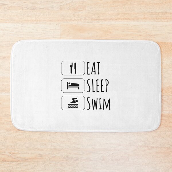 Item preview, Eat Sleep swim, gift for swimmer, swimmer gift designed and sold by Minimalist Quotes and Sayings.