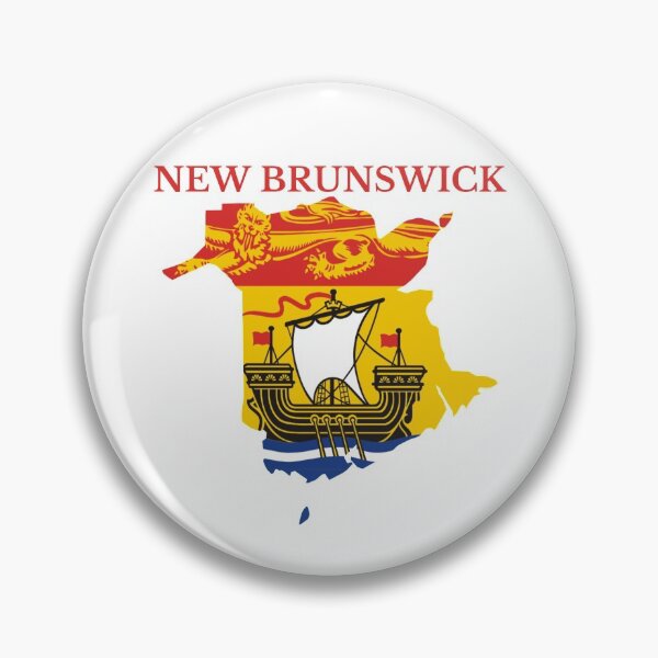 Item preview, New Brunswick  Flag Map, NB, Canada designed and sold by marosharaf.