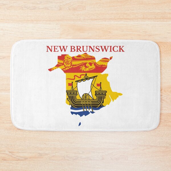 Item preview, New Brunswick  Flag Map, NB, Canada designed and sold by marosharaf.