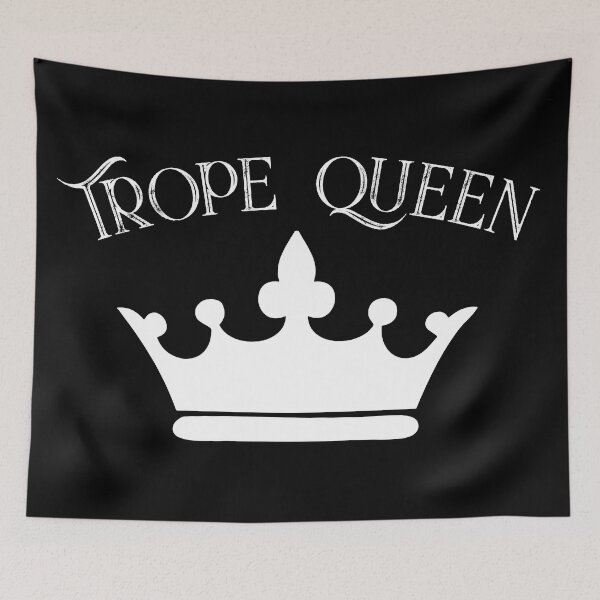 Item preview, Trope Queen - White Ink designed and sold by BlackCoffeeCake.