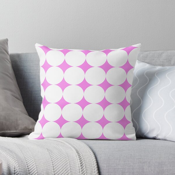 White Bubbles #C03 Throw Pillow