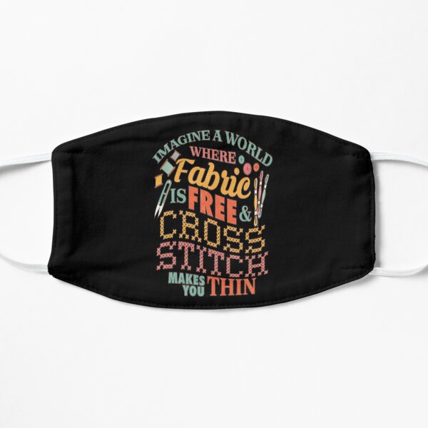 Imagine A World Fabric Is Free Cross Stitch Makes Thin | Needlepoint Mask