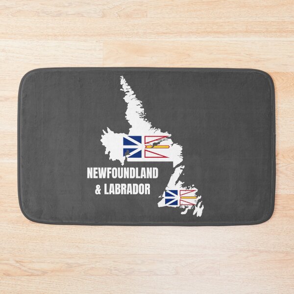 Item preview, Newfoundland and Labrador Flag Map, NL, Canada designed and sold by marosharaf.