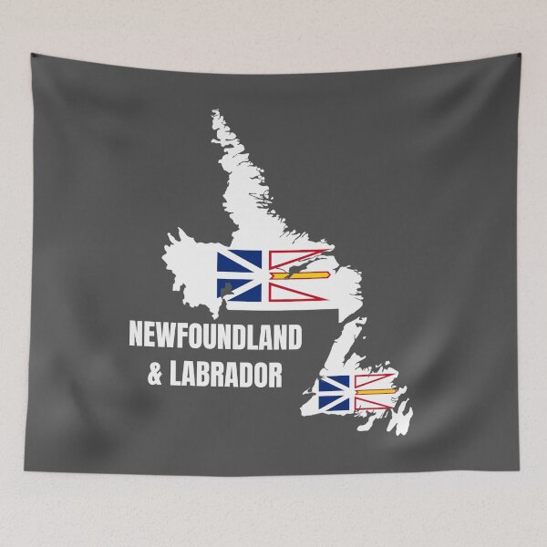 Item preview, Newfoundland and Labrador Flag Map, NL, Canada designed and sold by marosharaf.