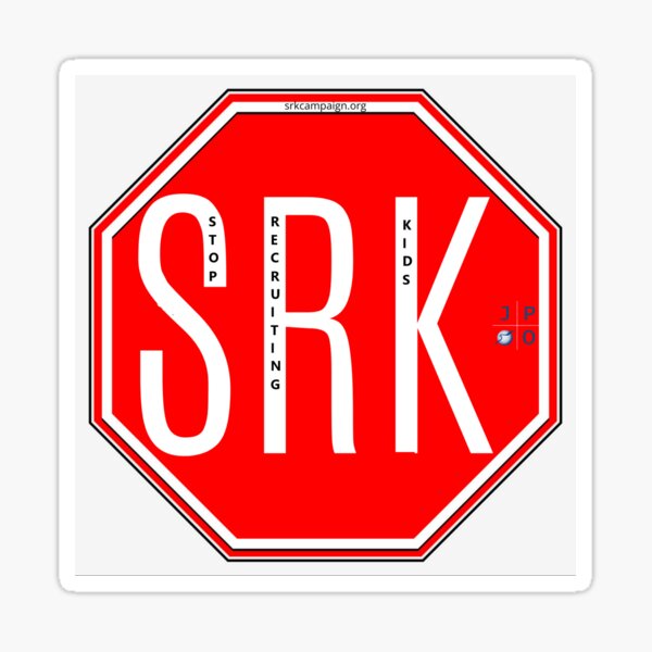 Stop Recruiting Kids Logo Sticker