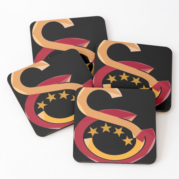 Galatasaray, Gala, galatasaray, alternative 3d logo, 3d Coasters (Set of 4)