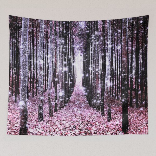 Item preview, Magical Forest Path Pink Lavender Gray designed and sold by 2sweetsDesign.