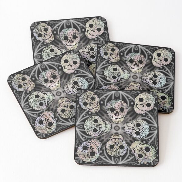 Item preview, Mandala silenciada del día de los muertos designed and sold by OneHorn.