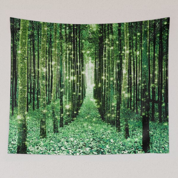 Item preview, Magical Forest Path Plush Green designed and sold by 2sweetsDesign.