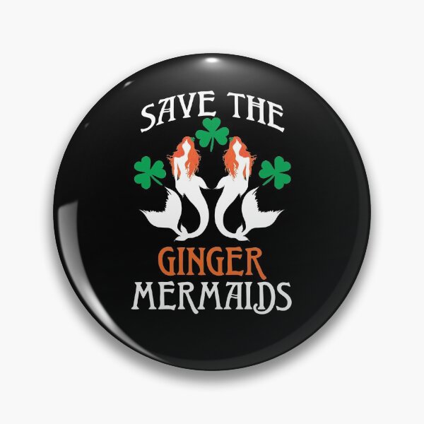 Item preview, Save The Ginger Mermaids Redhead Mermaid Shamrock Art designed and sold by glintintheeye.