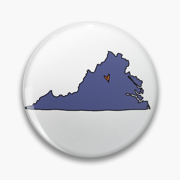 Item preview, UVA Virginia Map designed and sold by mstass.