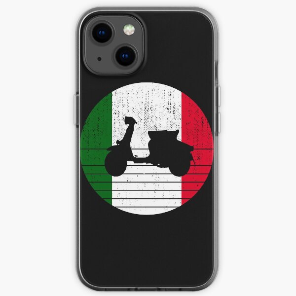 Vintage italienische Flagge und Roller iPhone Flexible Hülle