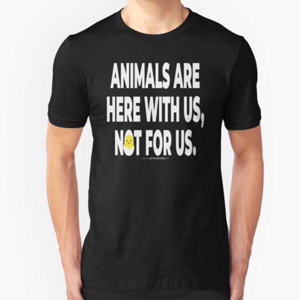 Vegan Activist Graphics #takingblindfoldsoff 70 Slim Fit T-Shirt