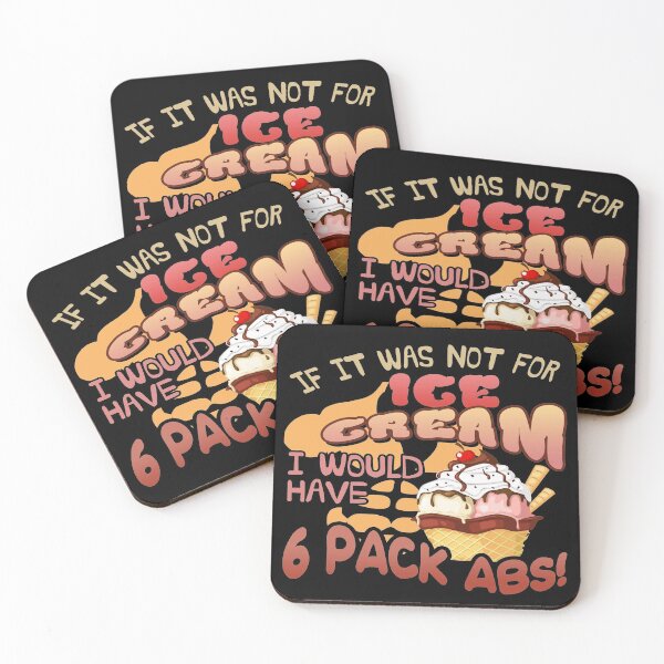 Item preview, If It Was Not For Ice Cream I Would Have 6 Pack Abs | Ice Cream Lover designed and sold by Dancing Dolphin Crafts.