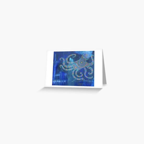 Octopus Mandala Greeting Card