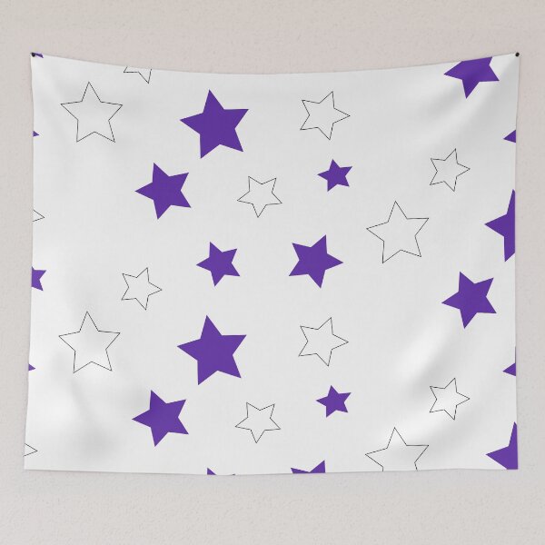 Item preview, Purple and White Stars designed and sold by Danimw.