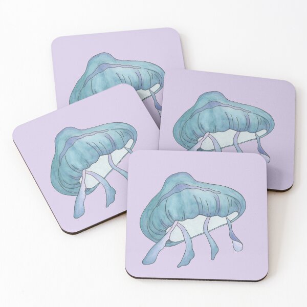 Item preview, Aqua Bubble Jelly on Lavender designed and sold by FEM-creative.