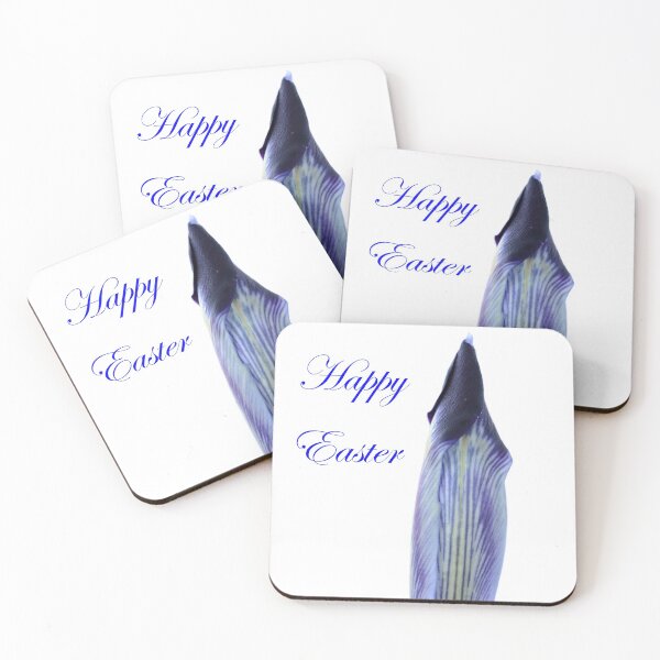 Item preview, Iris histrioides  'Halkis'  Reticulata  with Happy Easter Message designed and sold by Chris Burrows.