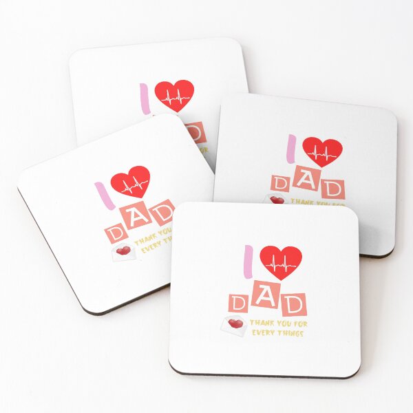 Item preview, i love dad sweet gift for dad in fathers day illustration gift designed and sold by Tedd7.