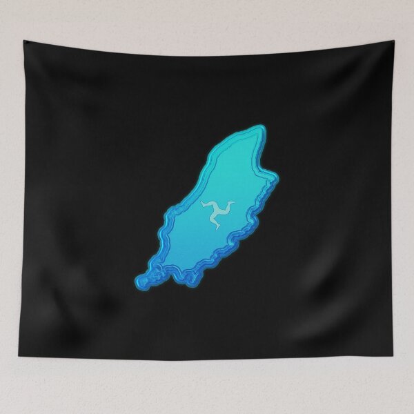 Item preview, Neon Blue Isle of Man designed and sold by IBMClothing.