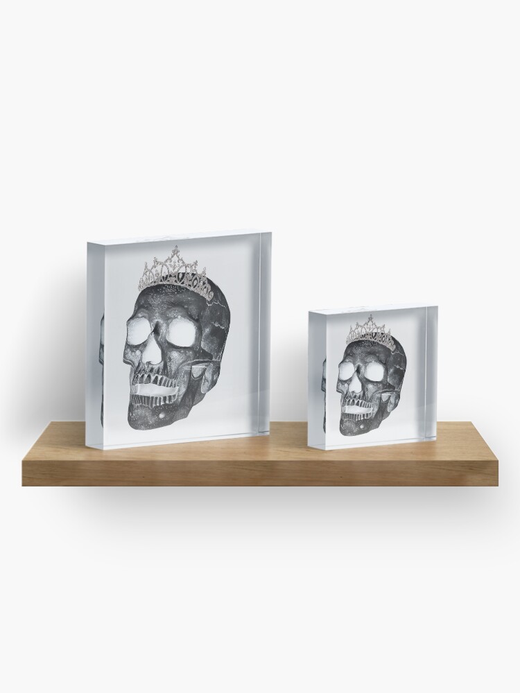 Thumbnail 4 of 5, Acrylic Block, Dark Skull Princess designed and sold by Andrew Alcock.