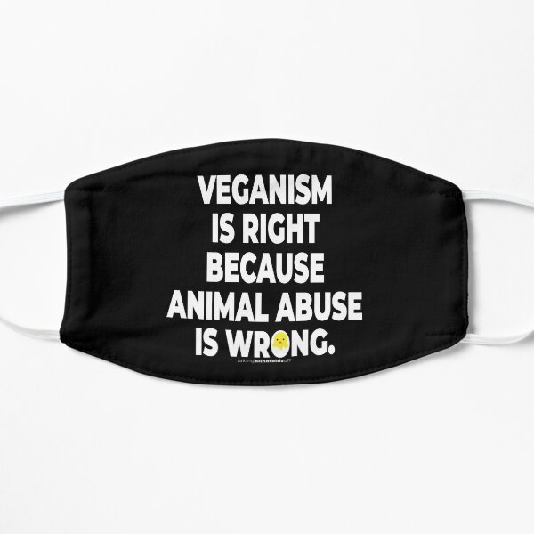 Vegan Activist Graphics #takingblindfoldsoff 74 Flat Mask