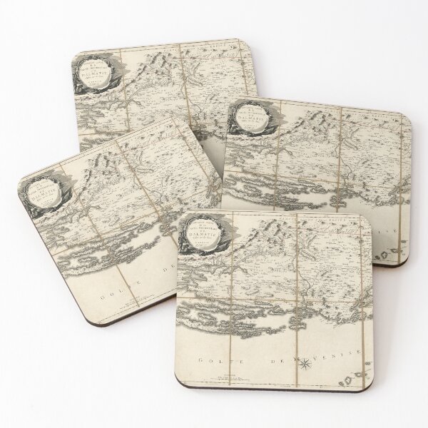 Item preview, Map of Dalmatia, Croatia Coast & Islands (1780) designed and sold by allhistory.
