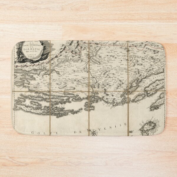 Item preview, Map of Dalmatia, Croatia Coast & Islands (1780) designed and sold by allhistory.