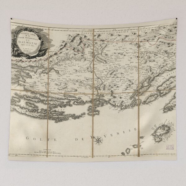 Item preview, Map of Dalmatia, Croatia Coast & Islands (1780) designed and sold by allhistory.